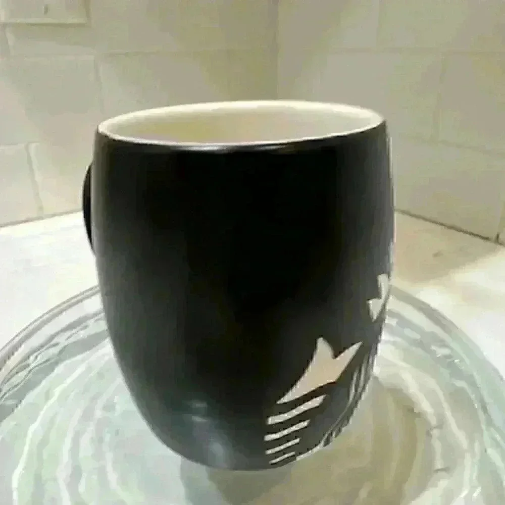 Starbucks Coffee Mug Mermaid Logo Black Ceramic